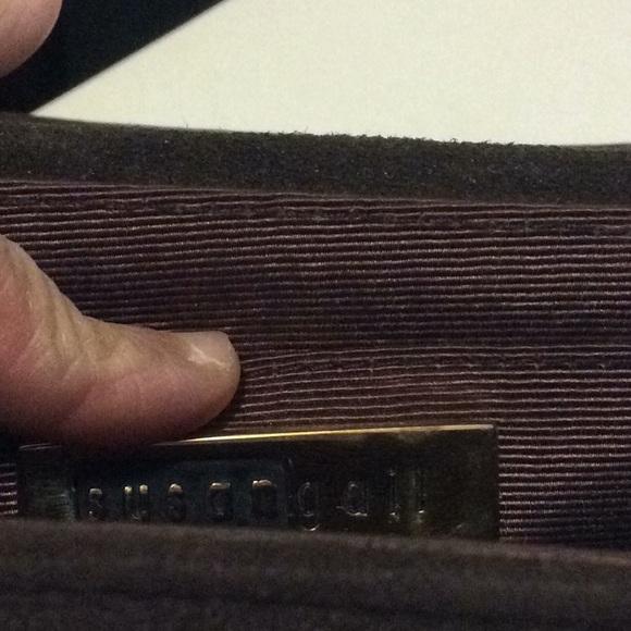 Susan Gail Genuine Suede Brown Box Handbag - Picture 10 of 13
